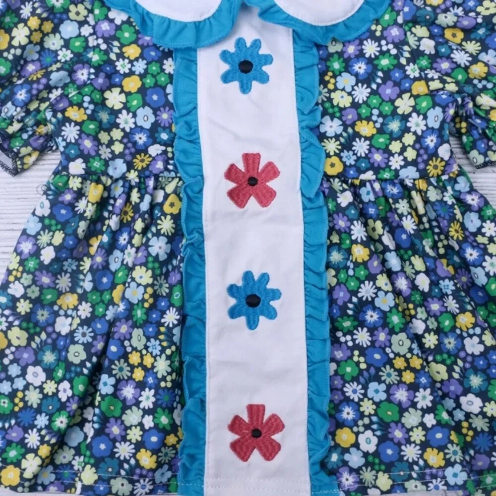 Boutique Floral Tunic & Shorts Girls Outfit Set